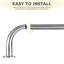 Coppell Extendable Metal Single Curtain Pole Room Darkening Curtain Rod-212003195-212003188