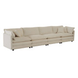 4 - Piece Upholstered Sectional, Chenille Fabric 4 Seater Sofa Couch, Free Combination Modular Sofa Free