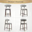 Tabouret de bar rembourré à hauteur de comptoir avec pieds en bois massif-1615781246-1615781235