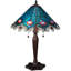 Peacock Feather Lace 23" Table Lamp