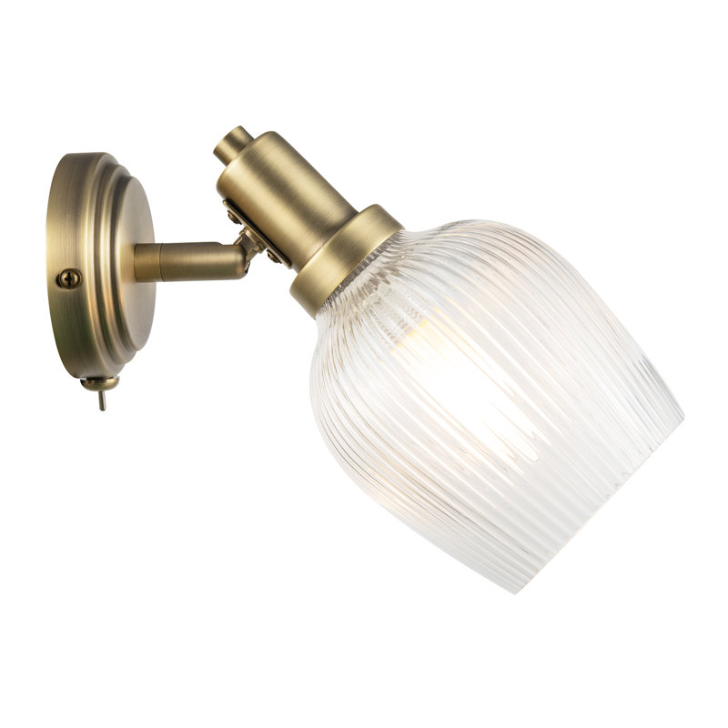 Armed Sconce, Antique Brass