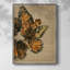 «Winged Wreath I», reproduction encadrée - bois massif-1532673000
