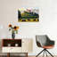 Art mural vert pastel sur toile 18 po x 24 po pour décoration de bureau