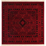 Oriental Area Rug in Red Mix