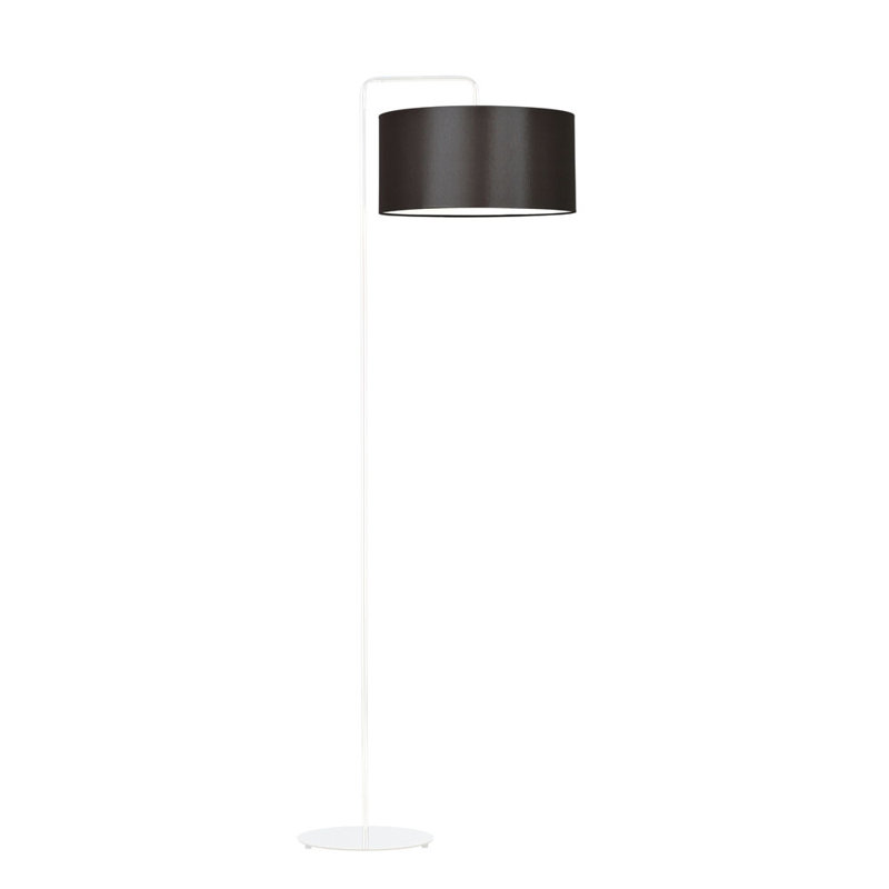 Janisse 156cm Traditional Floor Lamp, White, Brown