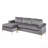 Velvet Sectional Sofa With Chaise-743073555