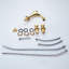Toulon Dual Handle Gold Finish Bathroom Sink Faucet