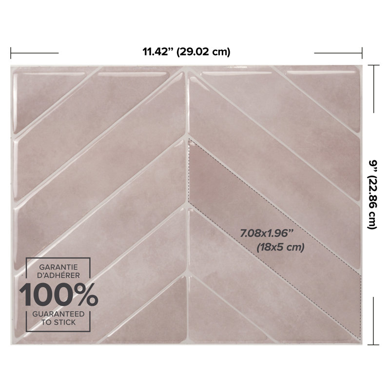 Carreau de mosaïque gel auto-adhésif, Satin