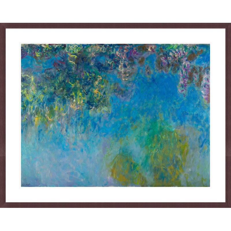 «Wisteria» par Claude Monet, impression giclée encadrée, H 33,25 po x l 41,5 po