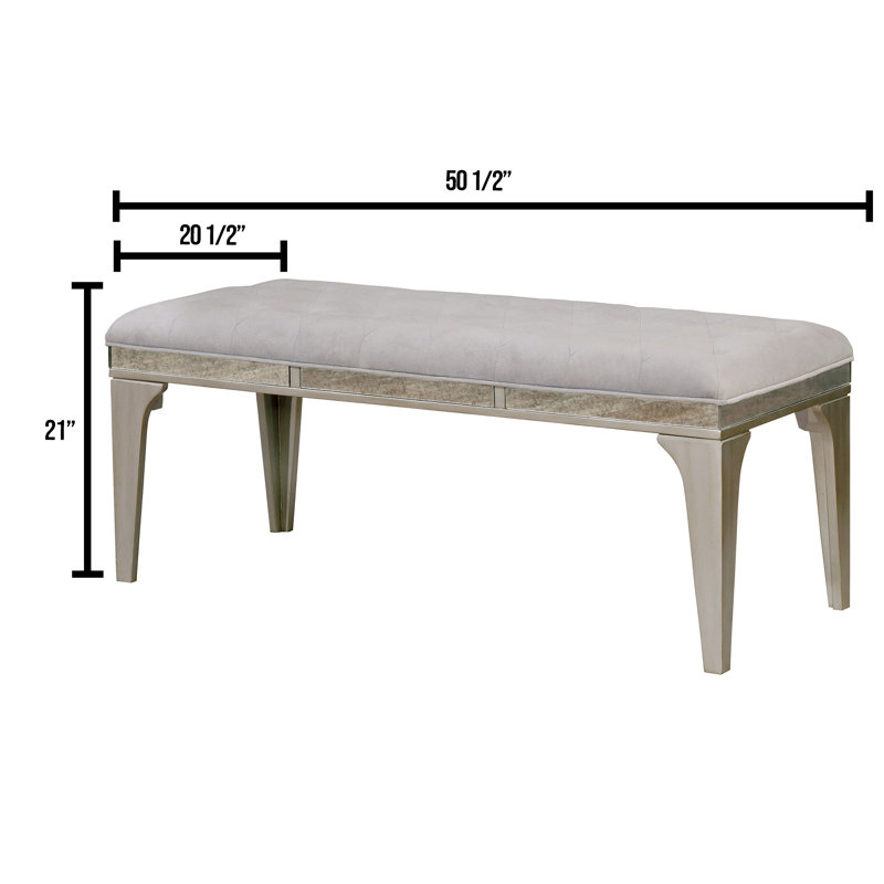Banc rembourré flanelette Isidore