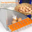 Boîte de nidification en métal à 6 compartiments pour poules / canards, collection et assemblage faciles des œufs, équipement de cage en acier galvanisé ventilé orange