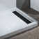 60" W x 34" D Solid Surface Single Threshold Shower Pan Base with Drain Assembly & Drain Cover Included, Non-Slip