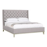 Michael Weiss California King Tufted Upholstered Panel Bed