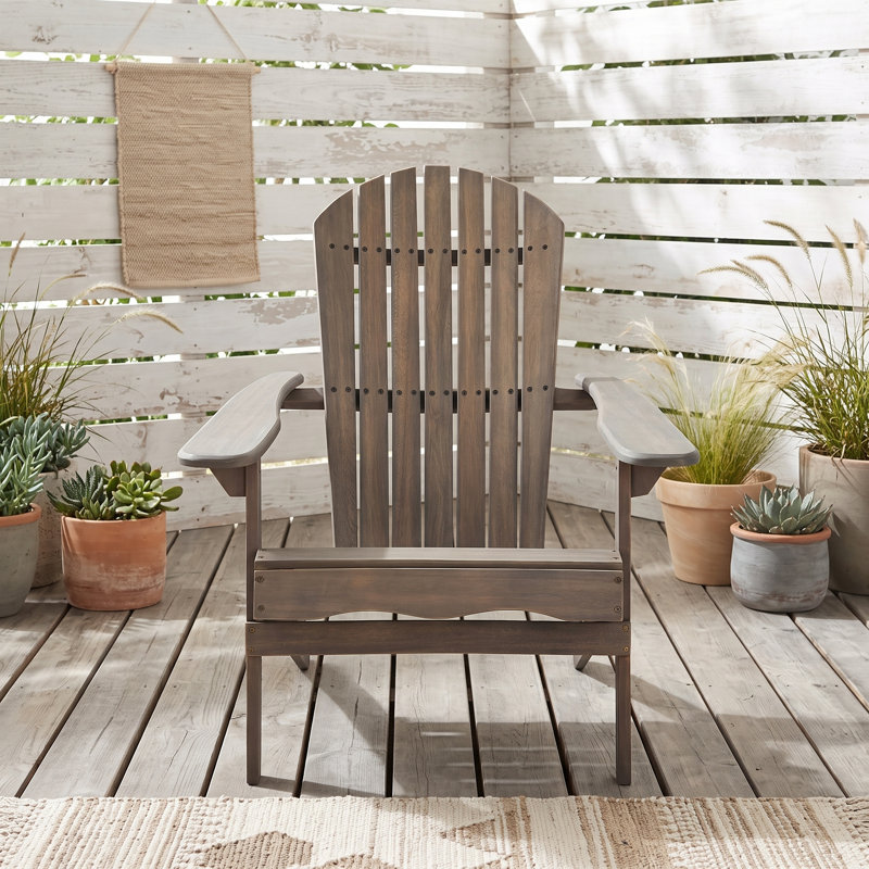 Chaise Adirondack pliante Malibu, Gris