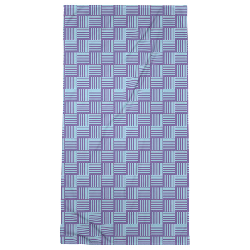 Jaya Bath Towel, Cornflower/Purple