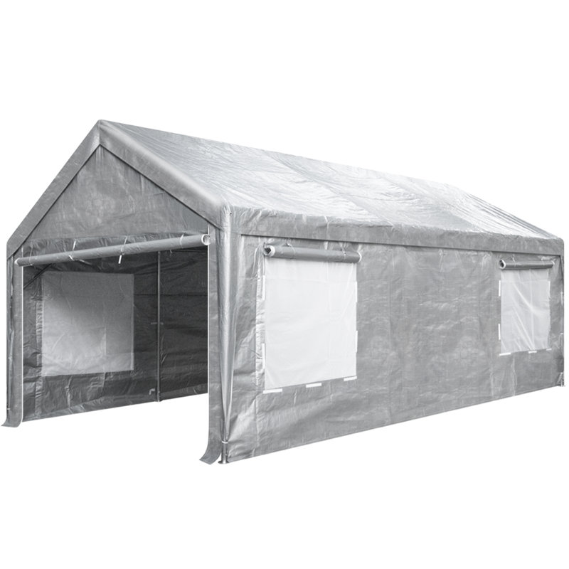 20 pi L 12 pi. D Garage portatif