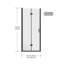 Panneau de douche pivotant en verre trempé 1/4 po (6 mm) Goody