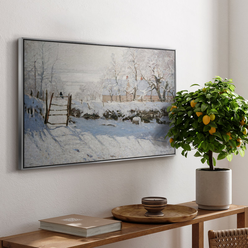«Vintage Landscape -CCLxxxix» sur toile, Argent, H 25 po x l 37 po