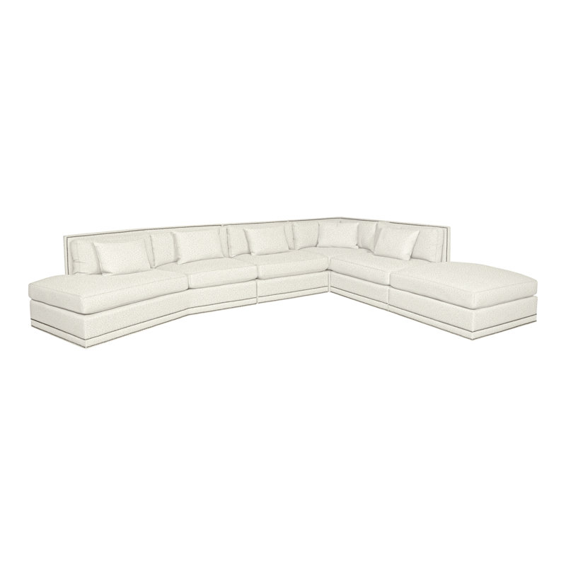 Steadman By Michael Weiss Upholstered Sectional Reversible, Kenworth Pearl, No