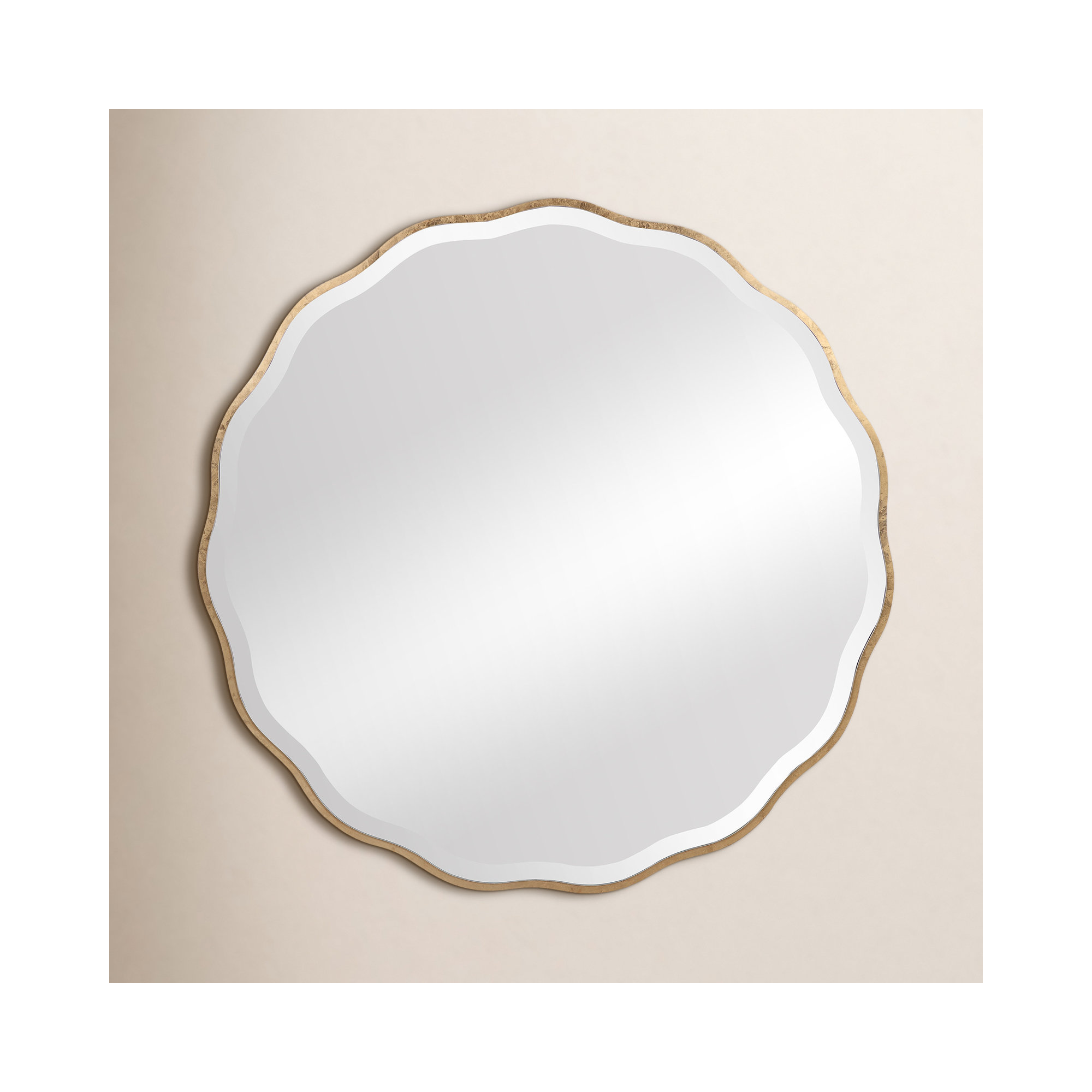 Wilmot Beveled Accent Mirror, Aged Gold
