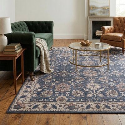 Zehorit Machine Washable Vintage Area Rug For Living Room, Hallway Runner, Entryway Rug