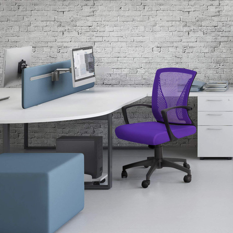 Chair Mesh Task Chair, Purple/Black