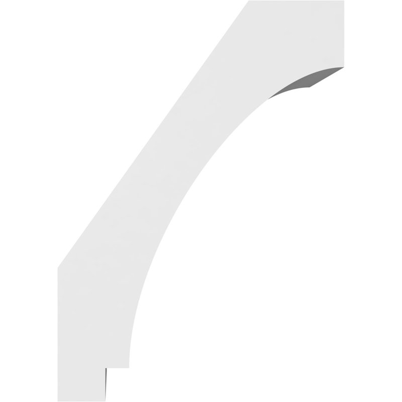 Attelle de genou en PVC de qualité architecturale Imperial, H 14 po x l 5 po x P 10 po