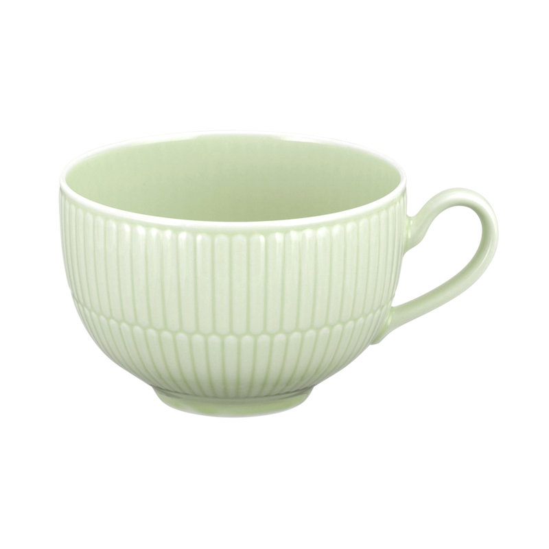 Amina Porcelain Cappuccino Cup, Green