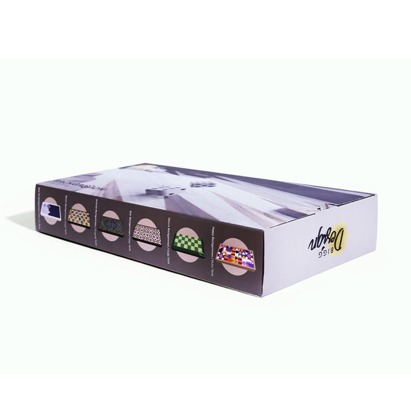 Star Backgammon Set 16mm MDF Board Fermeture magnétique Surface résistante aux égratignures 36mm Polyester Dames 9mm dés 19,69 x 10,63 pouces