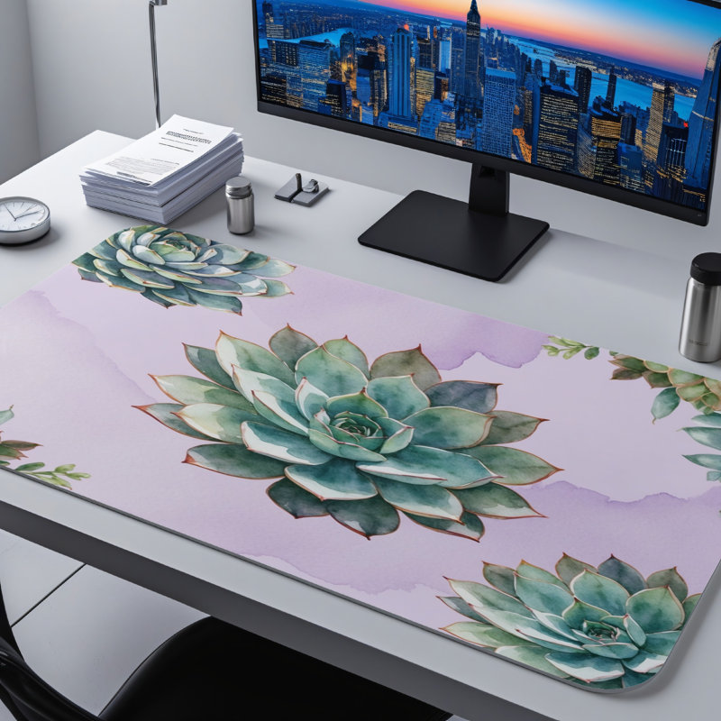 Polyester Desk Pad, 14.4x12.1