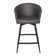 Azelio Swivel Upholstered Counter Stool with Metal Frame