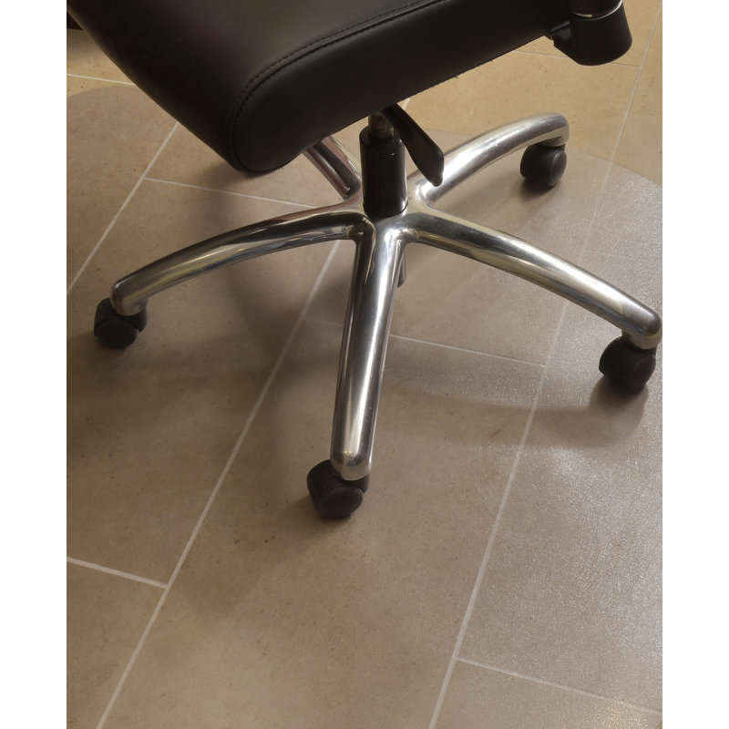 Evolve Clear Vinyl Rectangular Office Chair Mat 45" x 60"