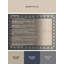 Tapis moelleux moelleux et moderne à motif abstrait Hanoukka beige et beige - Reliure bleu ciel-653197282