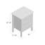 Xanthe 55.88cm W Solid Wood Bedside Table-1588020246
