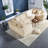 Ergonomic Beige Corduroy Modular Sofas, Modern Style For Small Spaces