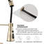 Durable Stainless Steel Wall-mounted Kitchen Faucet With 3 Functions And High Arc Spout-110081362
