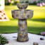 Fontaine de bain pour oiseaux à double fonction H 25,7 po Fountains