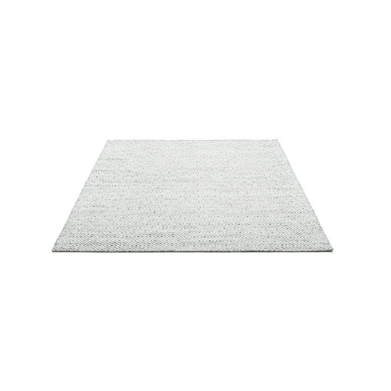 Hand-woven Wool Trondheim Rug in Brown, Runner 80 x 180cm