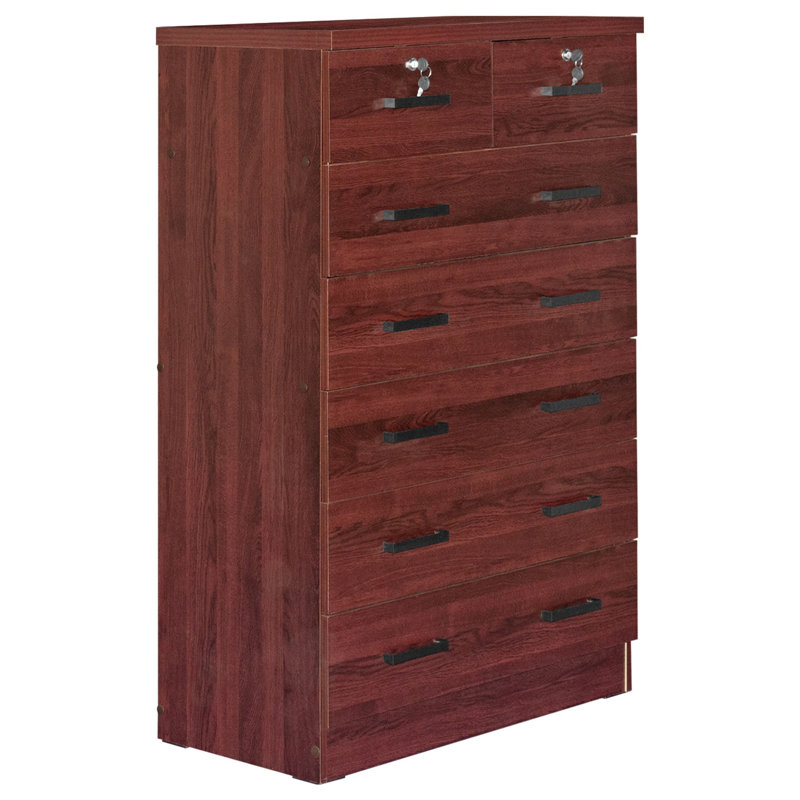 Maray 31.5'' W 7 - Drawer Dresser, Mahogany