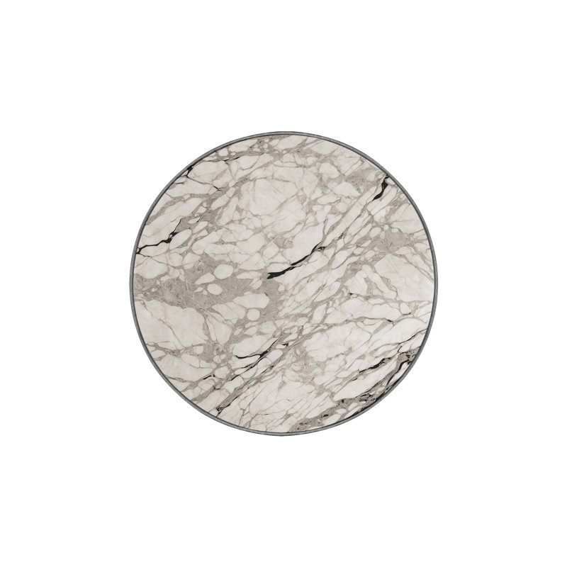 Machine Washable Gray Area Rug, Round 7'