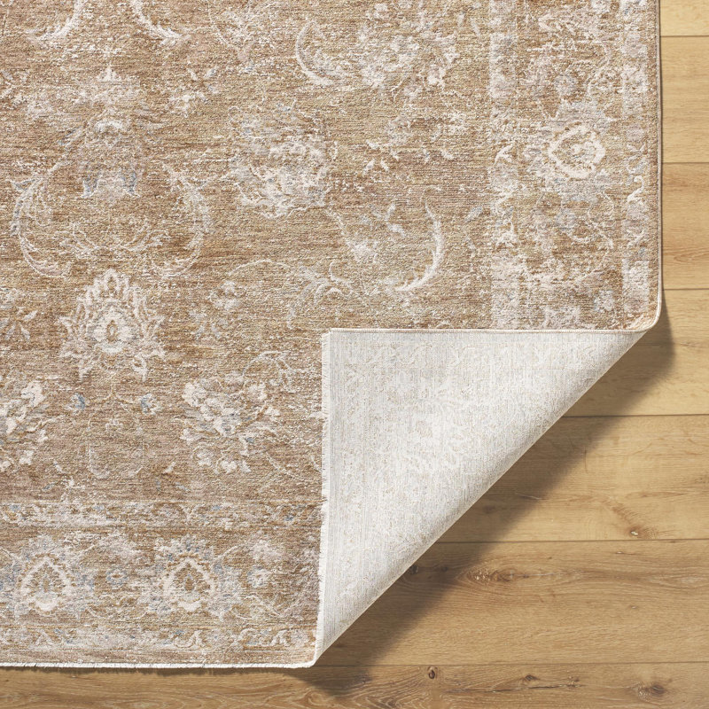 Tapis traditionnel tissé à la machine Aunah, Rectangle 2 pi 8 po x 3 pi 11 po