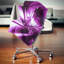 Art abstrait 3D, fractale mauve - coussin imprimé abstrait-29367132-29367128
