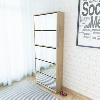 4 Pair Flip Down Shoe Storage