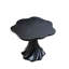 Table de salle à manger ronde moderne, table d'appoint en fibre de verre en forme de fleur, table de salle à manger de style Mid-Century contemporain