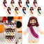 100 mini figurines de Jésus, 10 poupées religieuses en PVC de couleur pour les cadeaux de Pâques, prix de classe d'école du dimanche