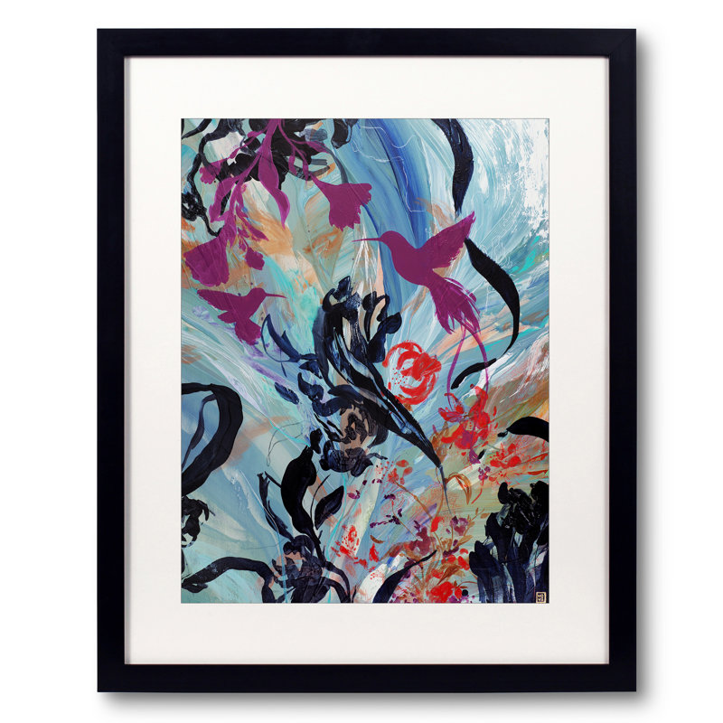From Eden by Novi Lim, Black Framed Paper, 30" H x 24" W