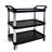 Three-Layer Thickened Plastic Mobile Tool Cart