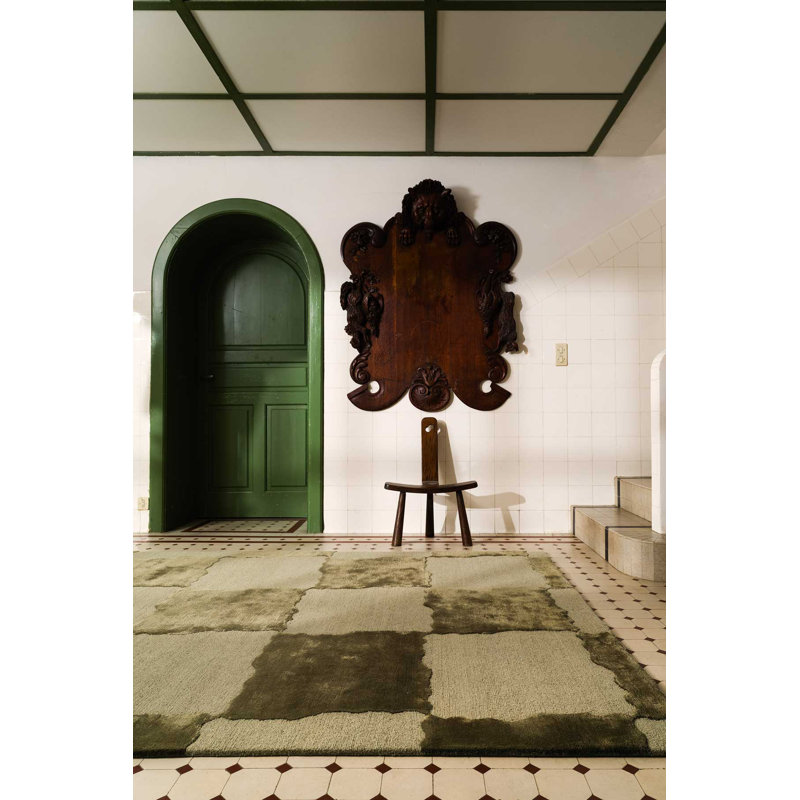 The Rug Company X Kelly Wearstler Arwen Area Rug, Moss, Rectangle 6' x 9'