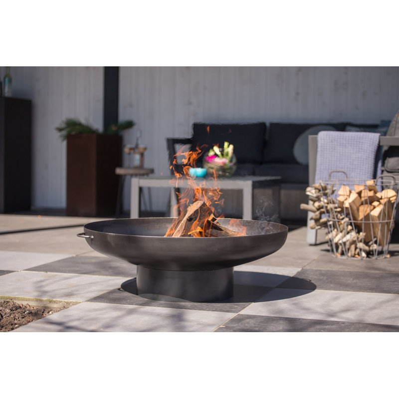 Oulu Round Steel Wood Burning Fire Pit