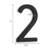 7" H Metal House Number Flush or Floating Mount, Clean Finished Look-78574780